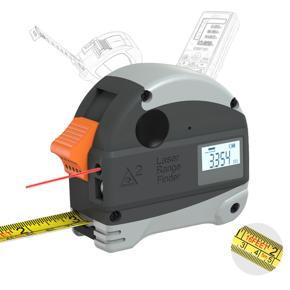 KKmoon 40M Laser Rangefinder + 5M Anti-fall Steel Tape Metric and Inch Tape Measure High Precision Distance Meter