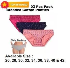 3 Pcs Pack Pure Cotton Regular wear Panties for Teenage Girls.