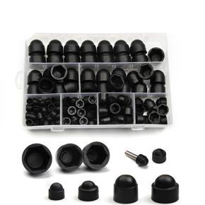 145Pcs Hex Nut Cover Protective M4-M12 Bolt Cap Protection Caps Covers Exposed Hexagon Plastic