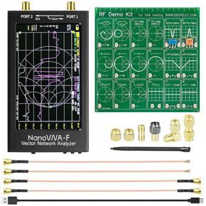 NanoVNA-F Vector Network Analyzer 4.3in Contact LCD Screen 10KHz -1.5GHz HF VHF UHF Antenna Analyzer with Demo Kit