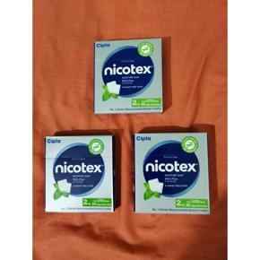 Nicotex Anti Nicotine Chewing Gum Mint - 2gm 3Box ( 3x9pcs )