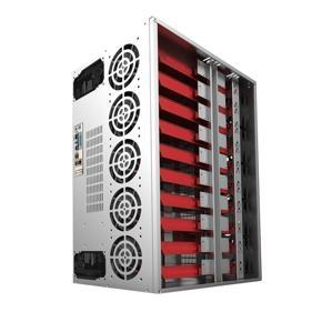 Crypto Coin Open Air Mining Miner Frame Rig Graphics Case Fit 10-12 GPU ETH - silver