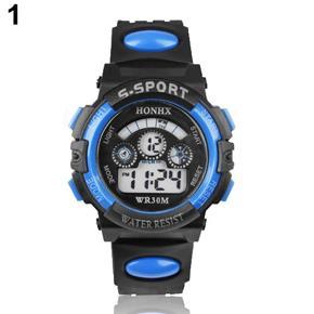 Classic Men's Boys' Date Alarm Stopwatch Sports LED Digital Rubber Wrist Watch