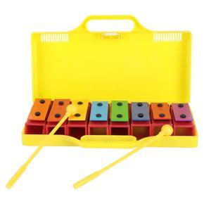 Himeng La 8 Xylophone Professional Percussion Instruments for Children with 2 Drumsticks 1 Yellow Box