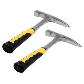 QUANBU 2X Geological Exploration Hammer Pointed Mineral Exploration Geology Hammer Hand Tool Pointed Mouth