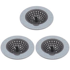 ARELENE 3X Silicone Kitchen Sink Stopper Plug for Bath Drain Drainer Strainer Basin Water Rubber Sink Filter Cover