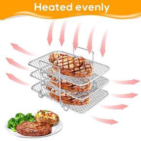 Air Fryer Rack Multi-Layer for Ninja Dual DZ201 / DZ401 Air Fryer