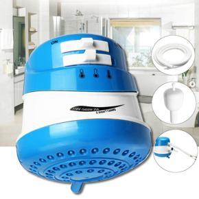 Instant Hot Water Shower- sky Blue and white