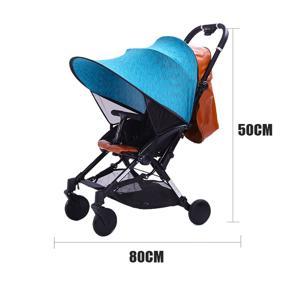 Pushchair & Pram Parts - Upgraded blue awning with windows {one size}