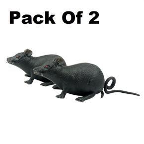 Pack of 2 - Rubber Rat - Rubber Mouse - Rubber Chooha - High Quality