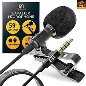 External 3.5mm Mini Hands-Free Microphone Lapel Mic for Lecture Teaching Conference Guide Speaker