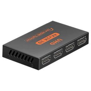 HDMI Compatible Splitter 1 in 4 Out, 4K Supports Full Ultra HD 1080P Switch Splitter for PC XBox DVD HDTV Projector