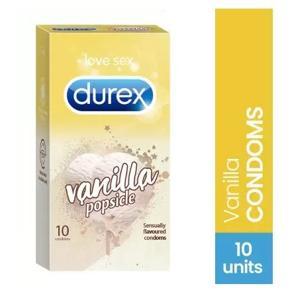 Durex Vanilla Popsicle Flavoured Condoms - 10Pcs Pack