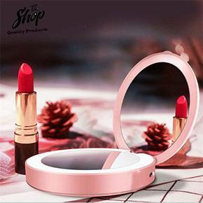 Foldable Double-Sided Make up Mirror 1x/ 3x magnification, LED Makeup Mirror USB Rechargeable Cosmetic Beauty Travel