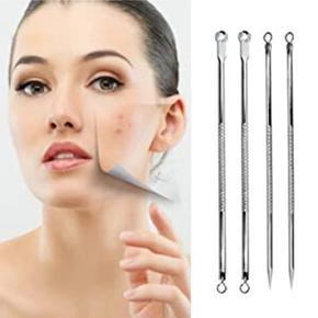 Blackhead Remover Tool Acne Pimple Spot Extractor Pin - Silver