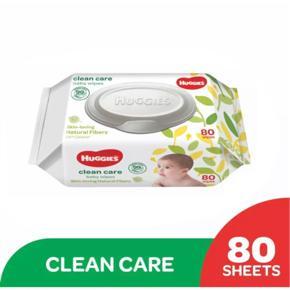 Huggies Clean Care Baby Wipes 80pcs