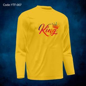 King 2 Yellow  long Sleeve T-Shirt For Men