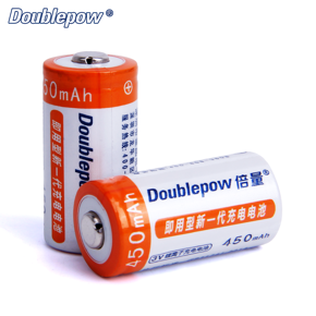 Doublepow long lasting CR123A 3 volt rechargeable 3V lithium battery for camera-2piece