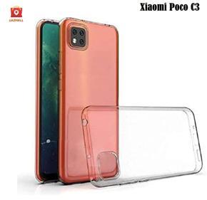 For Xiaomi Poco C3 Case Crystal Clear Gel TPU Silicone Slim Soft Flexible Shockproof Design Back Phone Cover for Poco C3 – Transparent