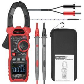 HABOTEST A-C Digital Clamp Meter True-RMS Multimeter Anto-Ranging Multi Tester Current Clamp with Amp Volt Ohm Diode CapA-Citance Resistance Continuity NCV Temperature Duty Ratio VFD Tests