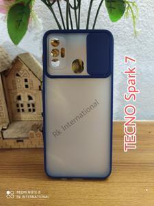 For Tecno spark 7 Camshield Slider Case back cover