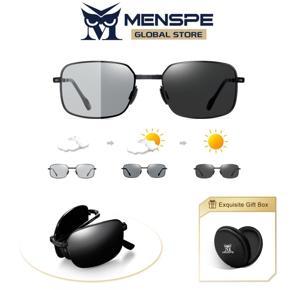 MENSPE Photochromic Sunglasses Foldable Men Women Polarized Chameleon Glasses Driving Goggles Anti-glare Sun Glasses Night Vision Lens UV Protection Chic Retro Sun glasses