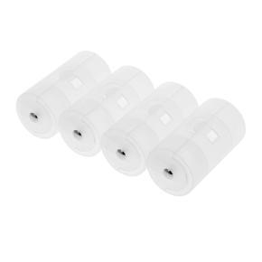 4 Pcs B attery Converter Adaptor AA to D Size B attery Protective Case Holder PP Material