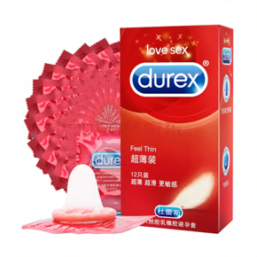 Durex Feel Thin Condoms - 12pcs per Pack (China)