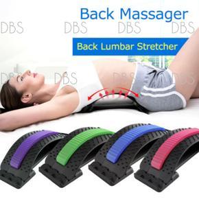 Back Stretcher,Back Pain Relief Device,Back Massager,Lumbar Stretching Device Spinal Chiropractor Fitness Equipment Back Support for Bed & Chair&Car,Free Wearable Posture Corrector