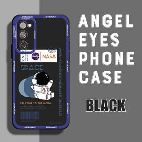 Hontinga for Samsung S20 FE 4G / 5G Back Cover Space Astronaut Case Camera Protection Soft Silicone TPU Phone Cases