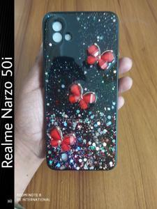 FOR Realme Narzo 50i Soft Silicon Butterfly Case back cover