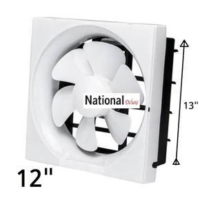 National Deluxe Exhaust Fan - 12''-White exust fan ventilation adjust