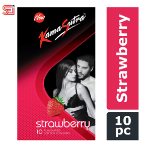 KamaSutra Strawberry Dots Condom - 10pcs Pack