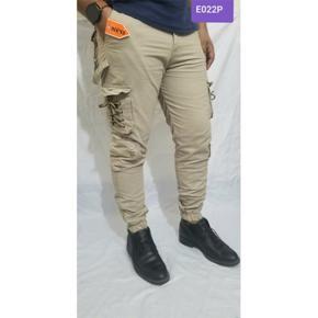 Cargo Trouser Pant New Casual light biscuit Color with Belt