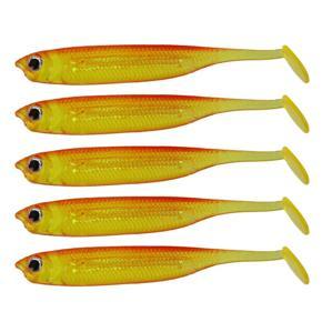 5PCS Soft Lures Easy Shiner Silicone Double Color Artificial Bait 7cm Fishing Jig Wobblers Tackle Bass Swimbait