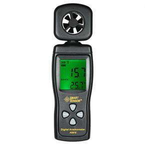 GMTOP SMART SENSOR Mini Anemometer LCD Digital Wind Speed Meter Air Velocity Temperature Measuring with Backlight