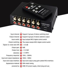 ARELENE 4 in 2 Out Audio Frequency Signal Select Shift Device/Audio Frequency Shift Device/with Remote Control Shift Function