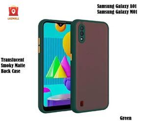 Samsung Galaxy A01 Luxurious Smoky Matte Shockproof Translucent Armour Case