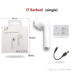 Singal I7 Wireless Bluetooth Headset Stereo Earphones Ear Buds