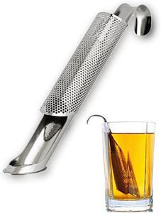 Hanging Tea Infuser Tea Brewing Filter 304 Stainless Steel Tea Tube, Tea Stick, Tea Leaking ,Tea Set Gadgets-Silver