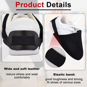 XHHDQES Bowling Shoe Covers 2 Pairs Black Bowling Shoes Slider Bowling Accessories for Women and Men