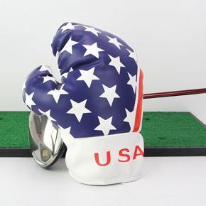 Golf cover-1 x Golf putter cover-Blue & White