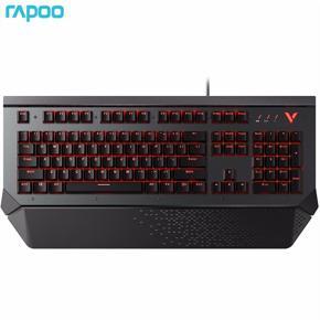 RAPOO V780S Wired Keyboards Waterproof 104 Keys Monochrome Backlight Aluminum Alloy Panel