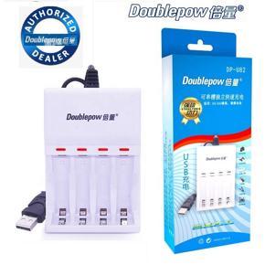 Doublepow U82- 4 Slots USB Battery Charger for 1.2V AA AAA Ni-MH Ni-CD Rechargeable Battery