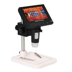 1000X Magnification 4.3-inch LCD Display Portable Microscope 720P LED Digital Magnifier with Holder for Circuit Board Repair Soldering Tool