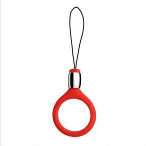 Universal Silicone Finger Ring Holder Lanyard For Keys with Metal Band Style