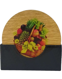 Decent Wood Drinks Coaster Pack of 6