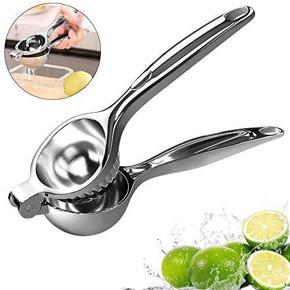 Kitchen Stainless Steel Fruit Lemon Orange Citrus Hand Press Squeezer - 1pcs Silver