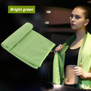 Cooling Chilly Towel Cold ICE Instant Cycling Jogging Gym Sports Outdoor -- Sky blue / Royal blue / Rose red / Bright green / Light gray - Bright green