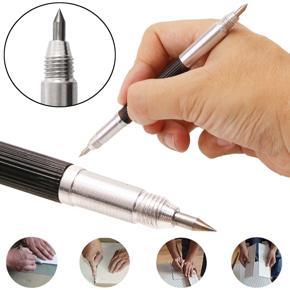 DASI Portable DIY Ceramics Engraving Tool Durable Anti Slip Handle Lettering Alloy Tip Double End Etching Pen Scriber Marking Engraving Tools